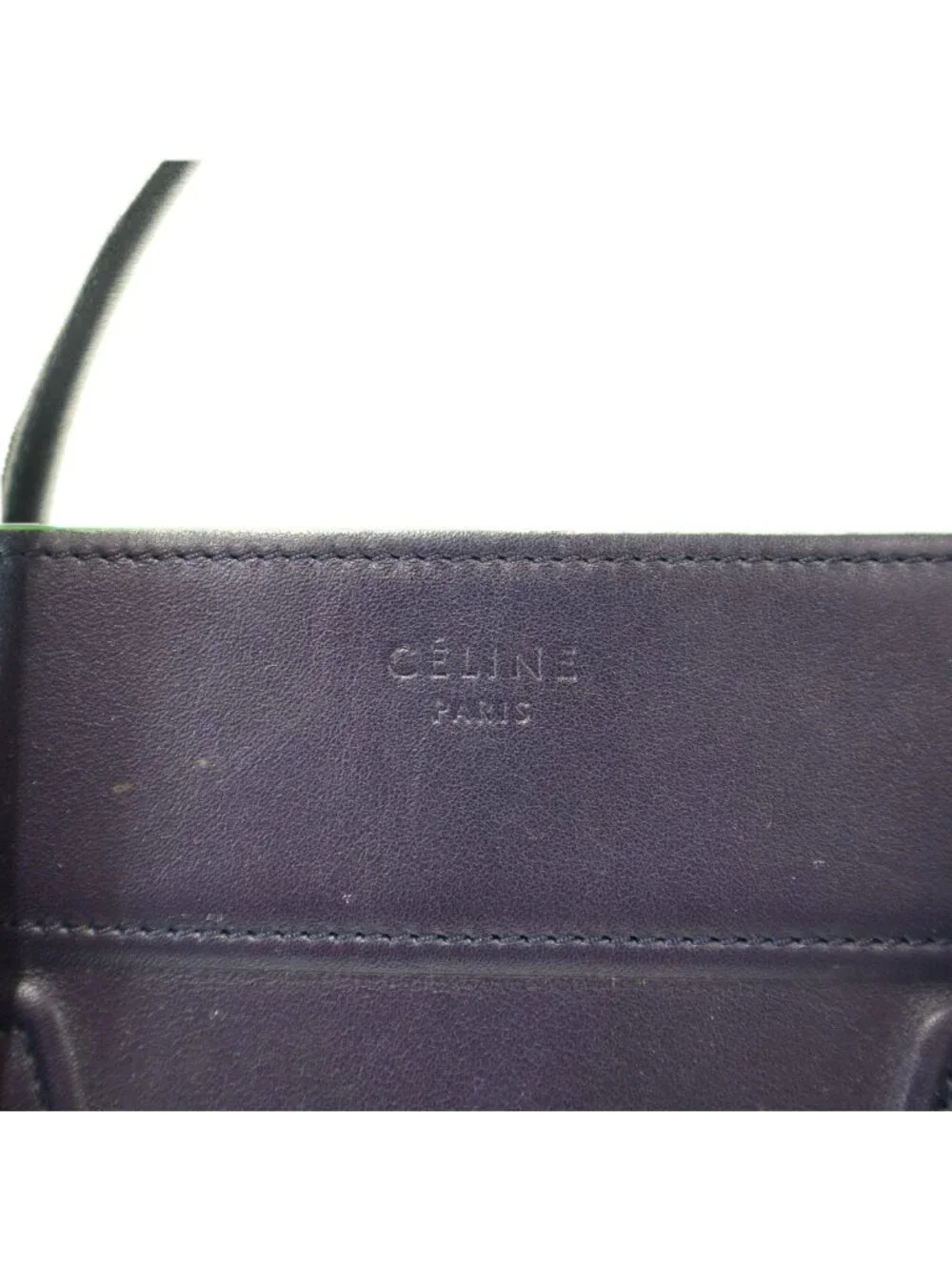Celine Luggage Phantom Tote Bag Blue Green